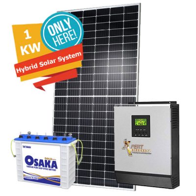 1KW Solar Hybrid System Package